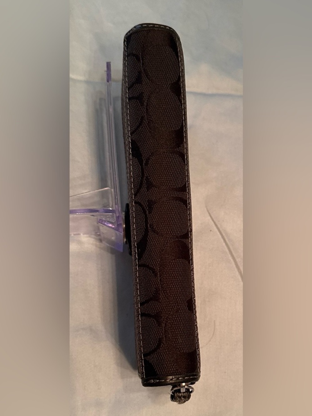 Coach Legacy Vintage Y2K Jacquard Canvas Leather Signature Stripe Wallet - Picture 3 of 11